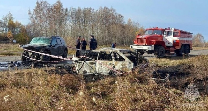 Страшная трагедия на дорогах Челябинской области: три человека погибли в огненном ДТП