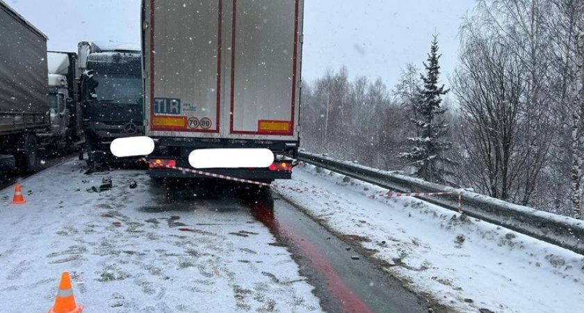 В Челябинской области на трассе М-5 произошло ДТП с участием двух грузовиков