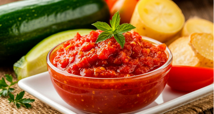 Аджика-огонек из кабачков на зиму: пальчики оближешь, как вкусно - всего за 1 час делаю вкусную заготовку сразу на всю зиму
