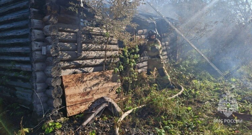 Пожарные спасли от горящей "заброшки" 12 автомобилей и дом в Челябинской области
