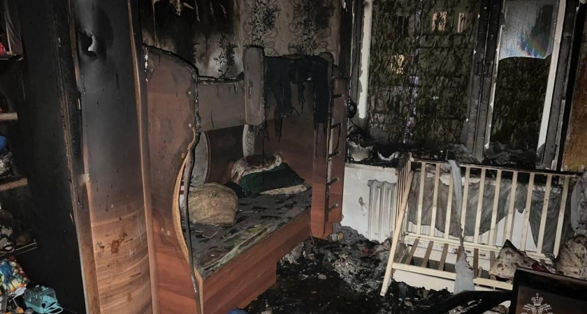 В Челябинске из-за детской шалости сгорела квартира