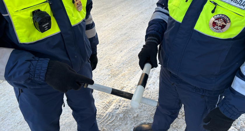 Инспекторы ГАИ вызволили застрявшую в снегу иномарку в Челябинской области